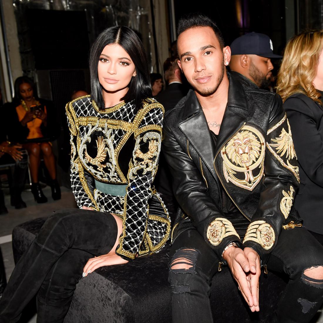 Kylie Jenner in Lewis Hamilton
