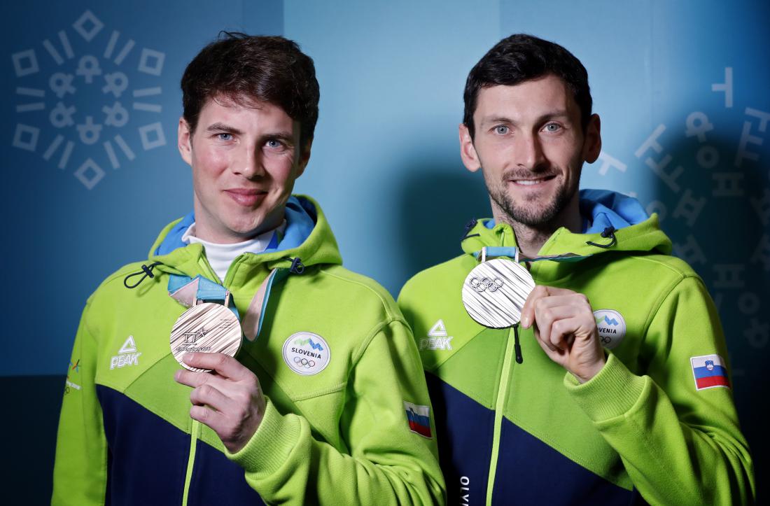 Žan Košir in Jankov Fak sta bila slovenska junaka Pjongčanga 2018. Foto: Matej Družnik